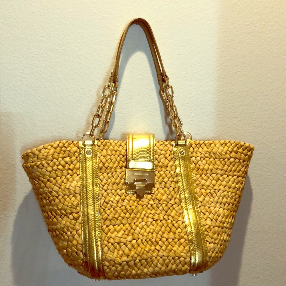 COPY - Michael Kors Large Deneuve Straw Tote